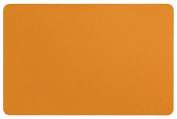 Flat Orange Sticker with Rounded Corners