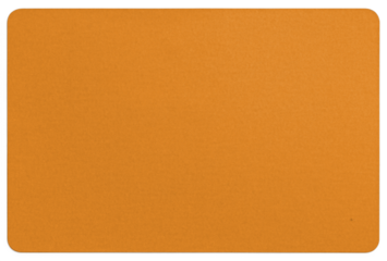 Flat Orange Sticker with Rounded Corners