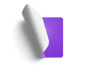 Front-Facing Curl Purple Sticker