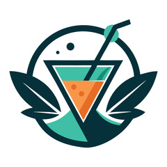 minimalist drinks logo