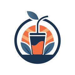 minimalist drinks logo