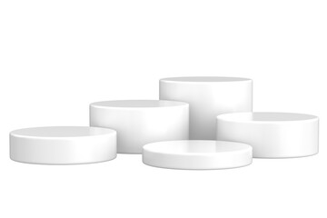 Modern Product Podium. 3D Backdrop. 3D illustration.