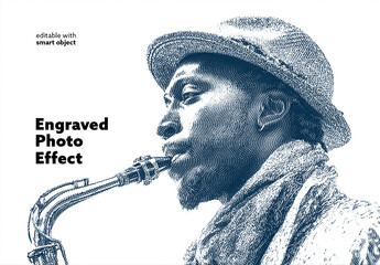 Engraved Photo Effect