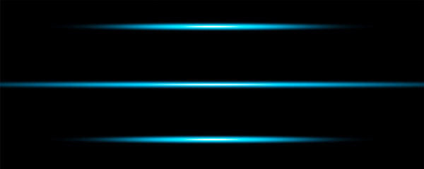 Horizontal flash of light. Laser beams, light lines.vector Eps10