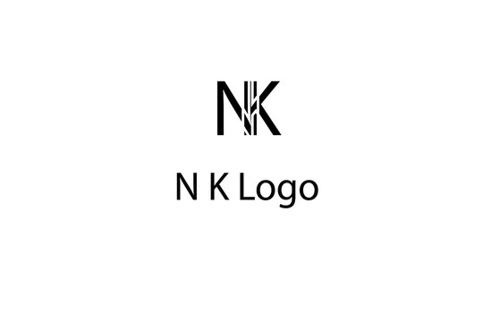 NK letter logo design with modern minimalist typography, bold clean monogram, creative professional branding mark, versatile vector logo for business identity, corporate branding, apparel, social medi - Powered by Adobe
