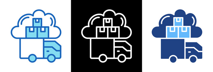Cloud Logistics triplestyle icon