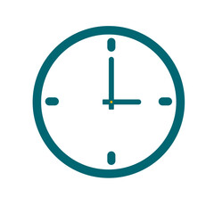 Unique Modern Clock Vector Illustration | Minimalist Timepiece Design | Clean Geometric Style
