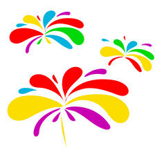 Colorful Fireworks Burst Vector Background for Celebration and Festival Design