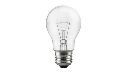 Unlit frosted incandescent light bulb, a symbol of idea and innovation