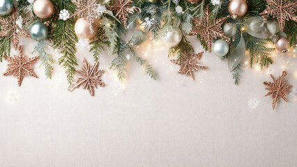 christmass backgrund top view