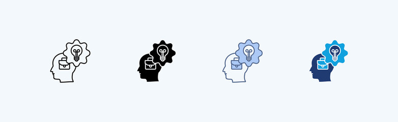 Business Innovation Multiple Icon Illustration Vector