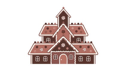 Vector Kastil Gingerbread Day