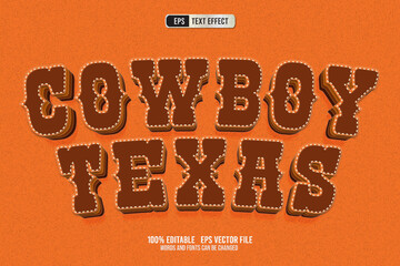 Cowboy Texas Wild West Text Effect