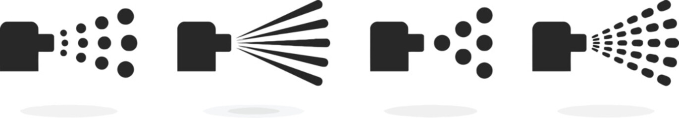 spray can, aerosol, spray, mist, droplets, pattern, emission, nozzle, can, silhouette, graphic, illustration, icon, design, liquid, paint, cleaner, insecticide, dispenser, fine mist, wide spray, conce