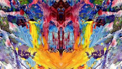 Abstract art background . Hand painting artwork on canvas .