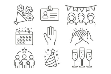 Celebrating a special occasion with decorations, gatherings, and festive symbols of joy and connection