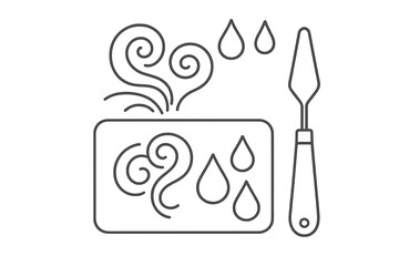 Cooking activity with steam and water droplets showing preparation of a delicious dish in a cozy kitchen setting