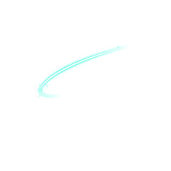 Glowing Neon Line with Sparkles 