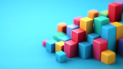 Obraz premium 3d render of a graph