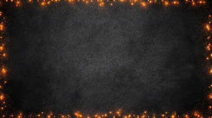 dark background with garland frame