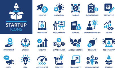 startup, icon, business, rocket, launch, innovation, funding, plan, prototype, incubator, presentation, venture, entrepreneurship, vision, investment, growth, shareholder, angel, investor, deadline, t