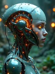 3d rendered illustration of a human head with a brain