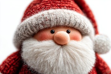 3D model Santa Claus helper, closeup object. Isolated on white background. Christmas and New Year celebration