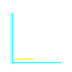 Neon Glow Gradient Corner Border