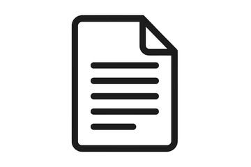 Document with lines on a white background showcasing a simple and clean design for note-taking or printing purposes anytime