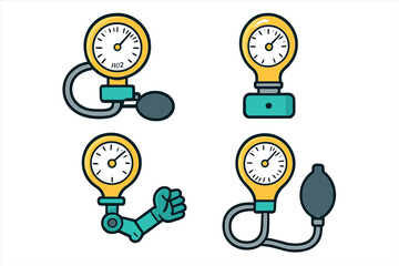 Different types of pressure gauges for measuring gases and liquids in various applications and settings