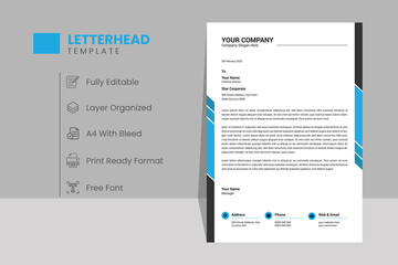 Professional business letterhead design for corporate company