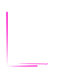 Neon Pink Corner Border 
