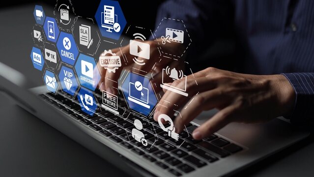 Concept of subscription services provides exclusive digital content. This model offers continuous access, enhancing subscription services with personalized experiences and benefits. Funnel