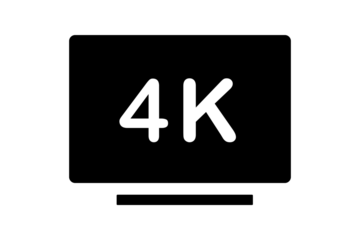 icone video en 4K
