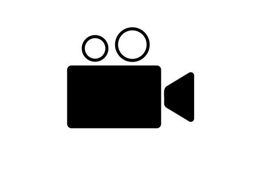 ic&ocirc;ne d'une cam&eacute;ra de cin&eacute;ma