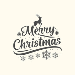 Snowy Christmas Typography