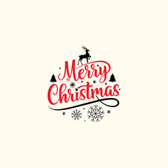 Fototapeta premium Christmas Glow Typography