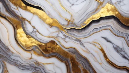 artistic representation of marble with beautiful flowing golden veins