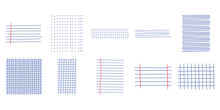 Abstract blueprint grid lines and technical drawing elements on white background