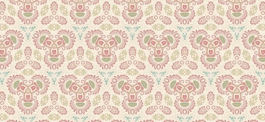 vintage pattern, seamless pattern, floral ornament, damask pattern, decorative background, pastel wallpaper, elegant design, classic wallpaper, retro textile, floral texture, ornamental motif, repeati
