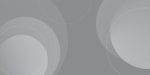 Abstract white and grey background with circles. Vector illustration