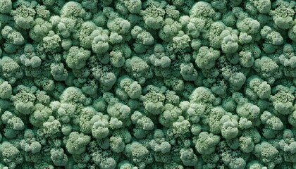 Seamless, high-angle texture of vibrant green, soft, and spongy moss creating an organic, intricate pattern