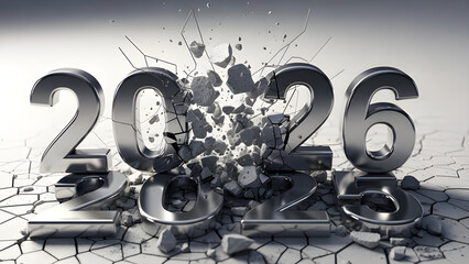 The number 6 destroys the 5, symbolizing the powerful arrival of 2026.