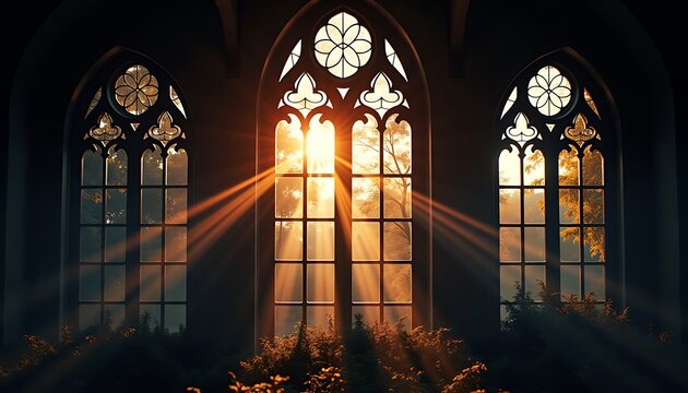 stained glass church window