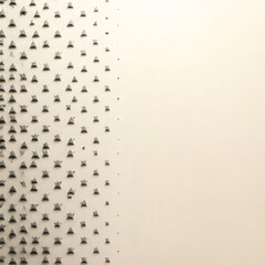 Fototapeta premium Modern art installation featuring geometric shapes on a neutral background creating a dynamic visual impact