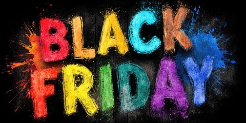 Black friday shopping event online retail promotional discounts vibrant colorful environment engaging viewpoint exciting sale concepts for maximum savings