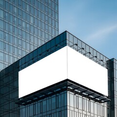Blank Billboard on Modern Building A Mockup for Advertising and Promotion Opportunities