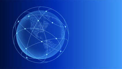 Business concept of Global network connection