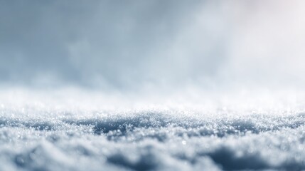 Fototapeta premium Winter snow background with soft falling snowflakes. Frosty seasonal scene for holiday and cozy winter designs.