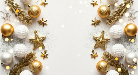 Christmas ornament display on transparent background